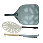 Kit Pizza Pás Perfurada e Escova - Fatto
