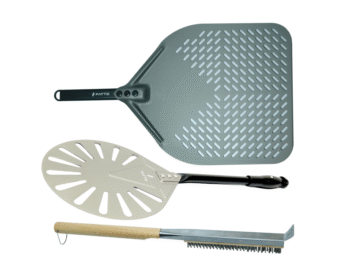 Kit Pizza Pás Perfurada e Escova - Fatto
