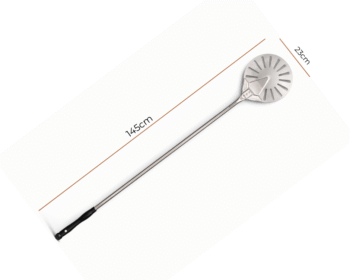 Pá De Fornear Perfurada Aço Inox 23/145 cm - Fatto