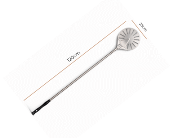 Pá De Fornear Perfurada Aço Inox 23/120 cm - Fatto