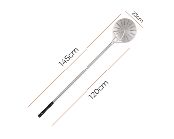 Pá De Fornear Perfurada Aço Inox 23 - Fatto Evoluto - 120cm