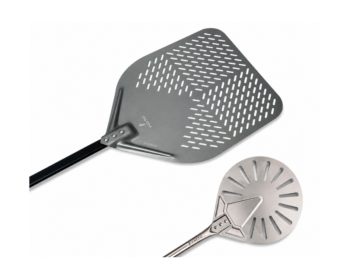 Kit Pá De Pizza Profissional 35cm Alumínio Anodizado Perfurada Fatto