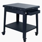Mesa Pizzaiolo Extensível com suportes e rodízios - NOVO