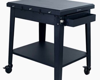 Mesa Pizzaiolo Extensível com suportes e rodízios - NOVO