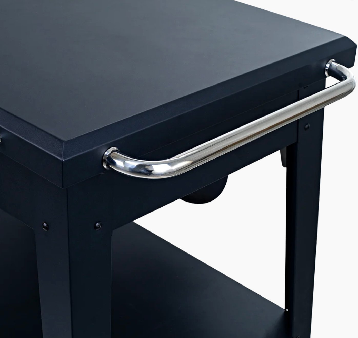 Mesa Pizzaiolo Extensível com suportes e rodízios - NOVO - Imagem 3
